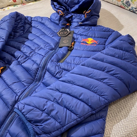 red bull puffer jacket